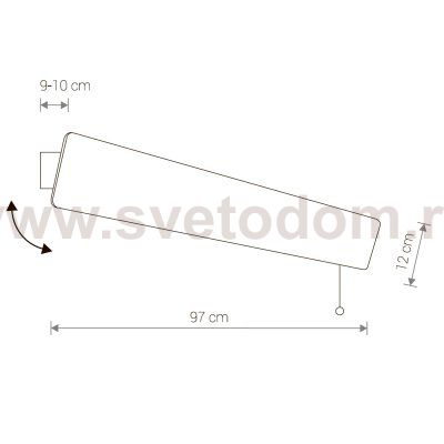 Бра Nowodvorski OSLO OAK 9313