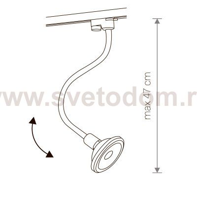 Светильник для трековой системы Nowodvorski PROFILE FLEX BLACK 9330