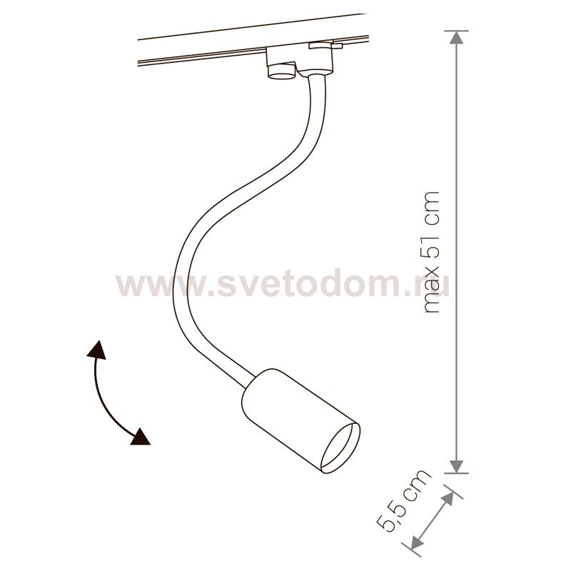 Светильник для трековой системы Nowodvorski PROFILE EYE FLEX WHITE 9331