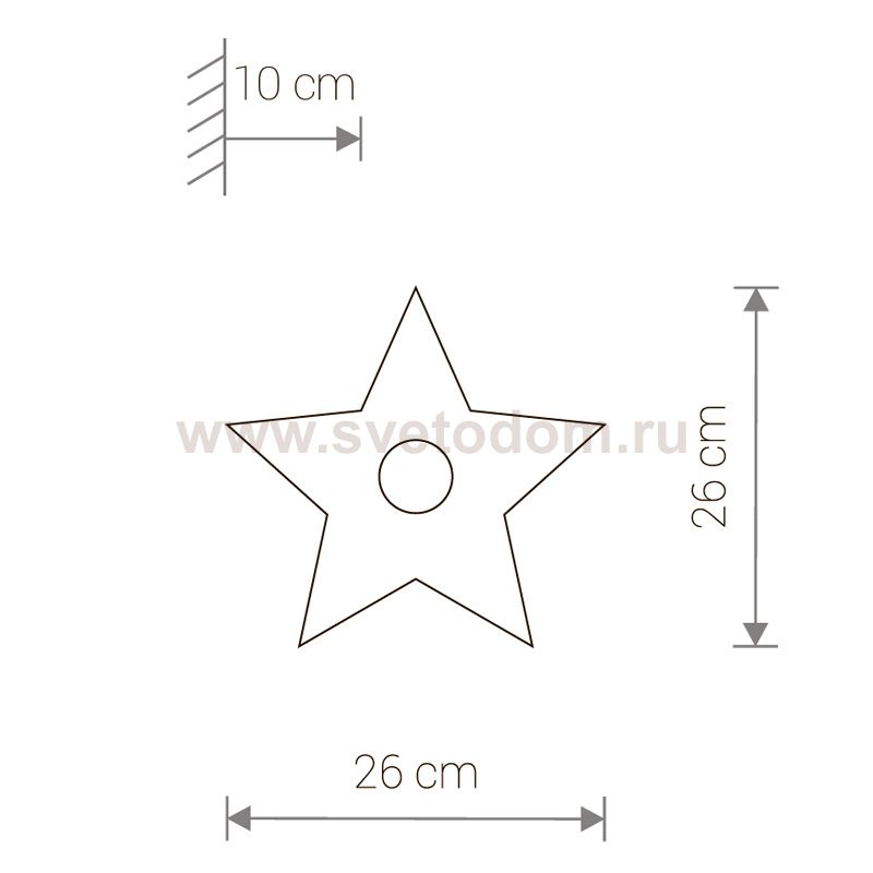 Светильник настенный Nowodvorski TOY-STAR 9376