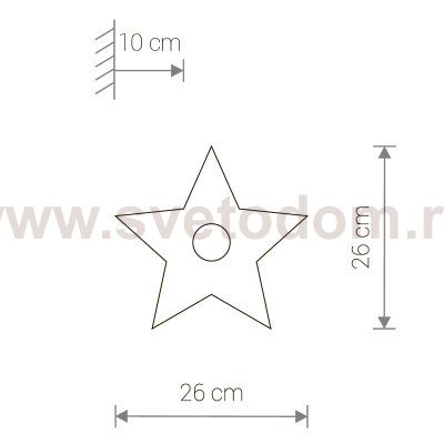 Светильник настенный Nowodvorski TOY-STAR 9376