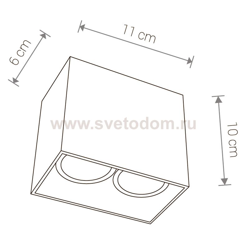 Светильник накладной Nowodvorski GAP WHITE 9385
