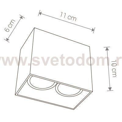Светильник накладной Nowodvorski GAP WHITE 9385