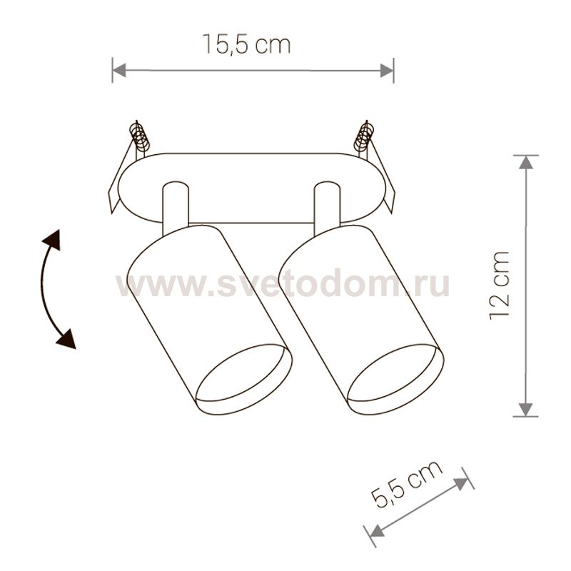Спот встраиваемый Nowodvorski EYE FIT WHITE II 9395