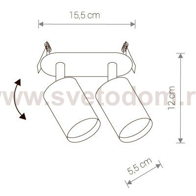 Спот встраиваемый Nowodvorski EYE FIT BLACK II 9398