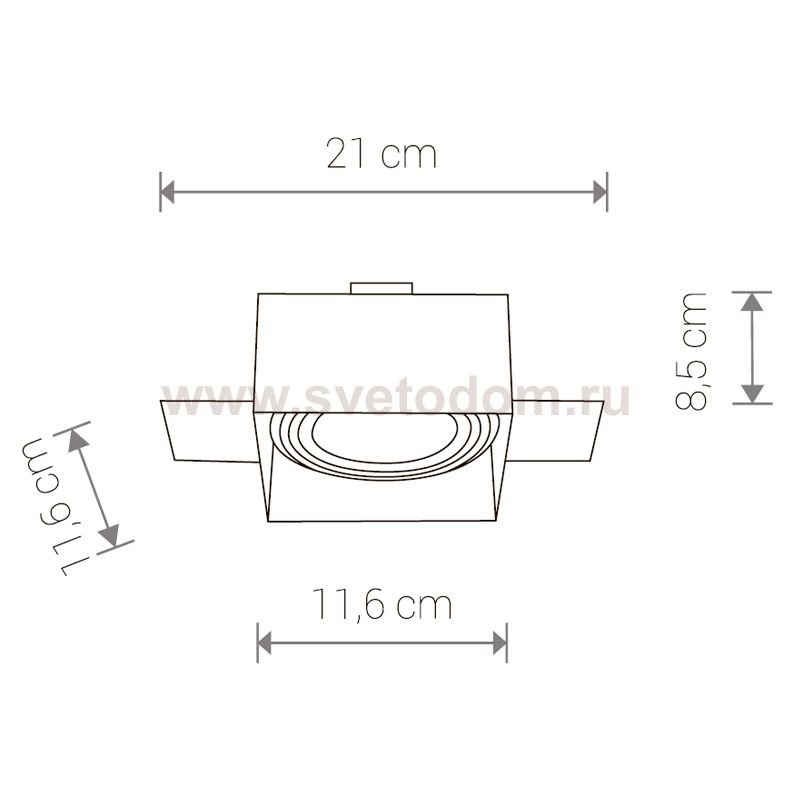 Светильник встраиваемый Nowodvorski MOD PLUS WHITE I 9408