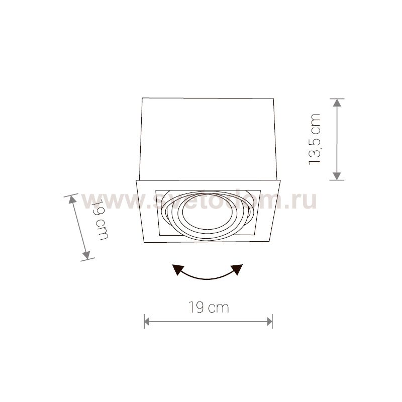 Светильник встраиваемый Nowodvorski BOX GRAY I ES 111 9496