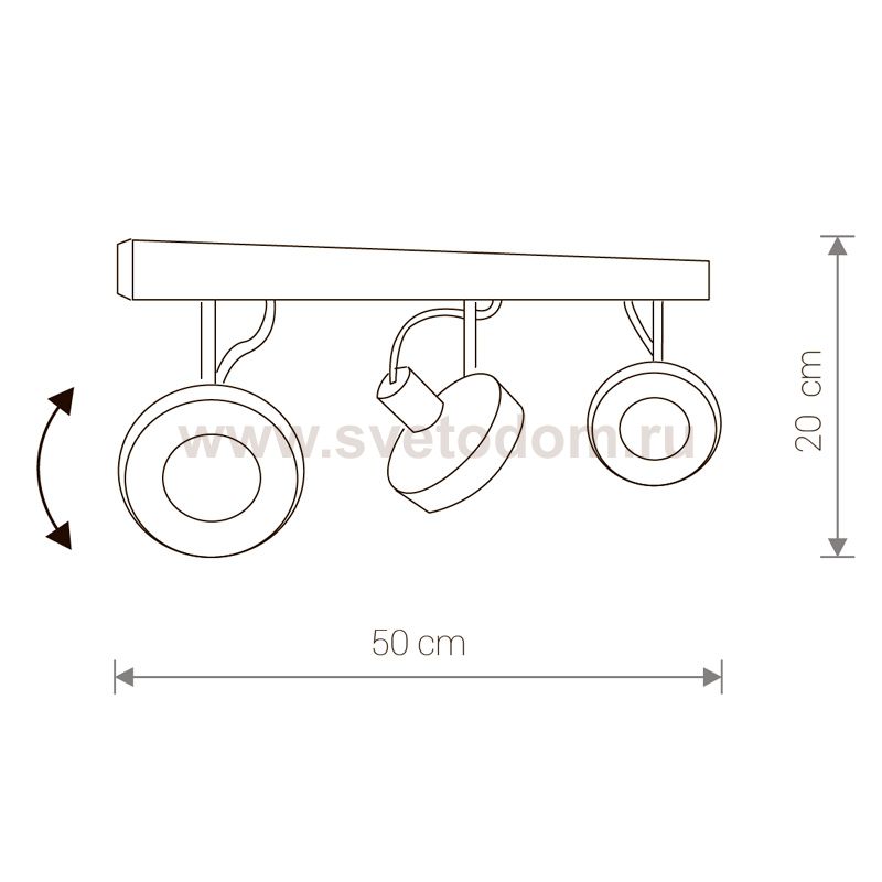 Спот Nowodvorski CROSS WHITE III 9601