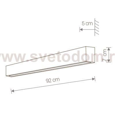 Светильник настенный Nowodvorski STRAIGHT WALL LED WHITE M 9611