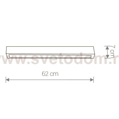 Светильник потолочный Nowodvorski STRAIGHT LED WHITE CEILING S 9620