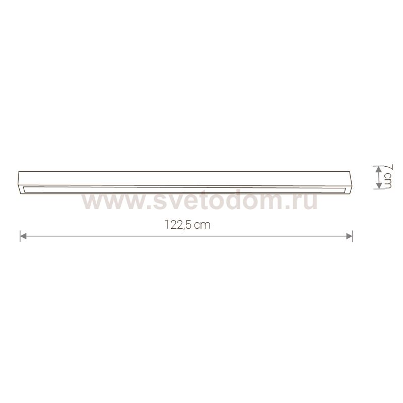 Светильник потолочный Nowodvorski STRAIGHT LED WHITE CEILING L 9622
