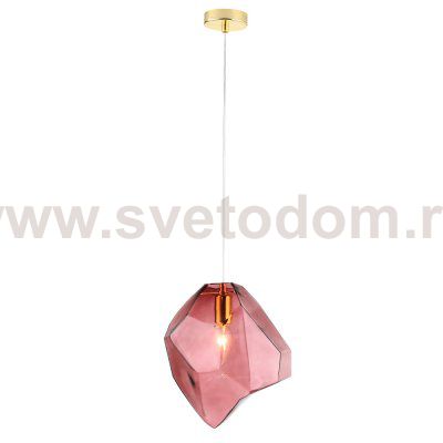 Светильник подвесной Crystallux NUESTRO SP1 GOLD/PINK NUESTRO