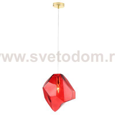 Светильник подвесной Crystallux NUESTRO SP1 GOLD/RED NUESTRO