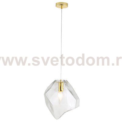 Светильник подвесной Crystallux NUESTRO SP1 GOLD/TRANSPARENT NUESTRO