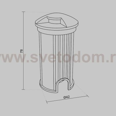 Встраиваемый светильник Maytoni O044DL-L1S3K Flash