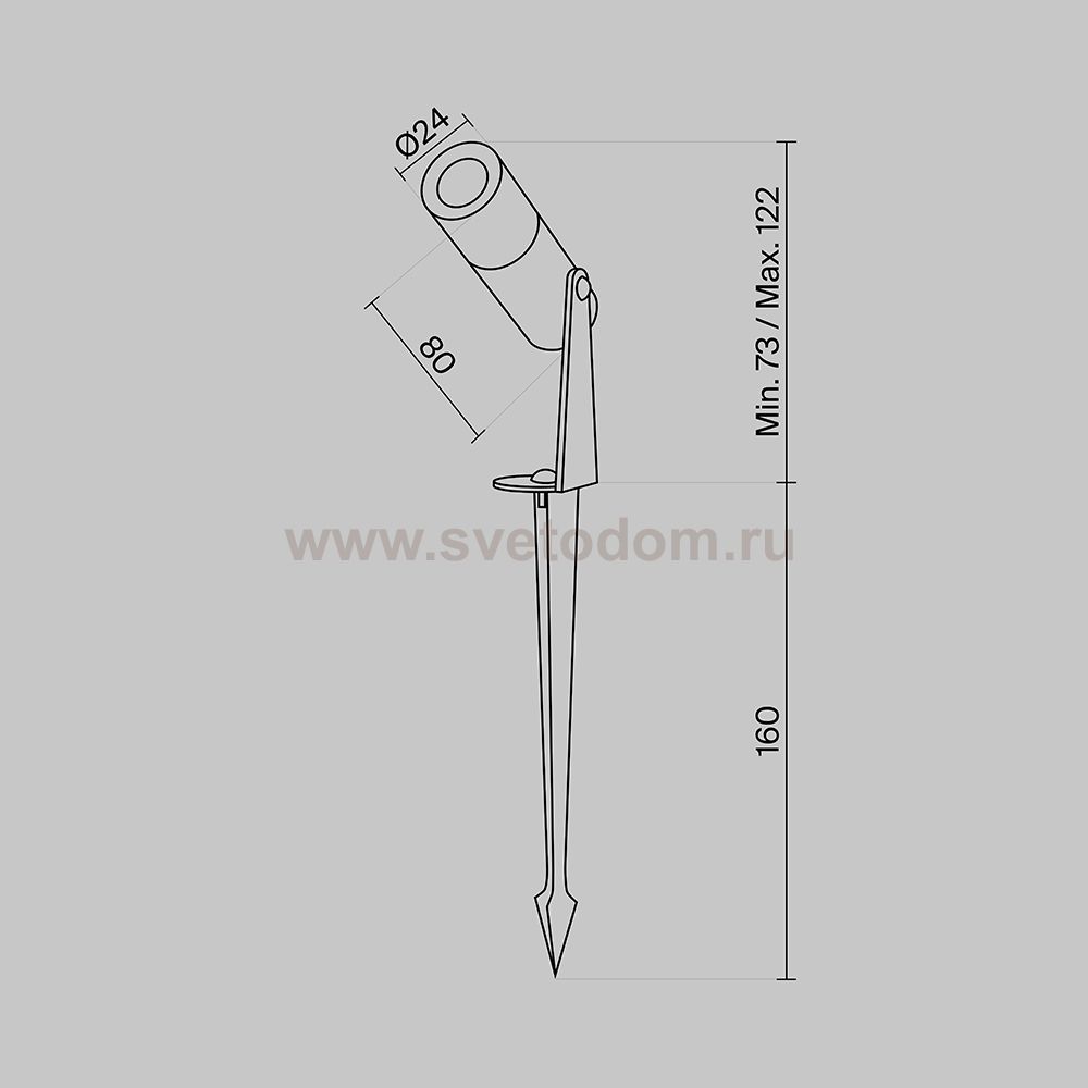 Ландшафтный светильник Maytoni O050FL-L2W3K Bern