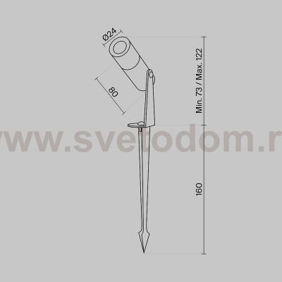 Ландшафтный светильник Maytoni O050FL-L2W3K Bern
