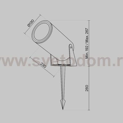Ландшафтный светильник Maytoni O050FL-L30W3K Bern