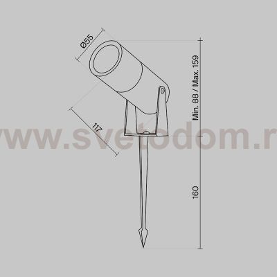 Ландшафтный светильник Maytoni O050FL-L5W3K Bern