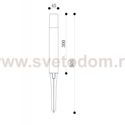 Ландшафтный светильник Maytoni O416FL-L3B3K1 Talpa