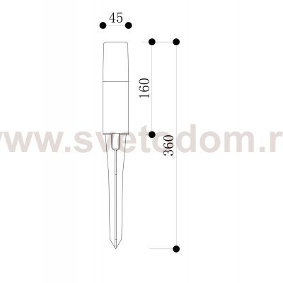 Ландшафтный светильник Maytoni O416FL-L3B3K Talpa
