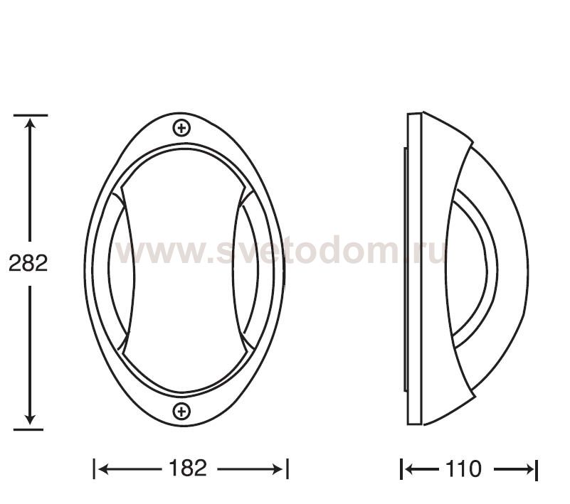 Светильник настенно-потолочный Oasis Light 10808 R