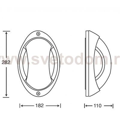 Светильник настенно-потолочный Oasis Light 10808 R