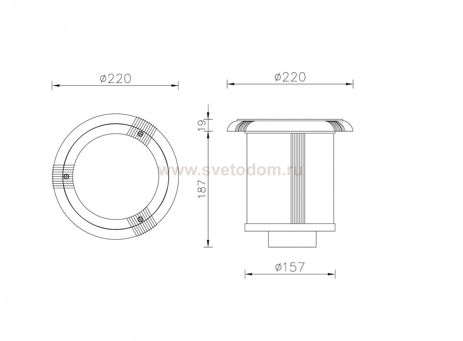 Светильник встраиваемый Oasis Light 12612 W