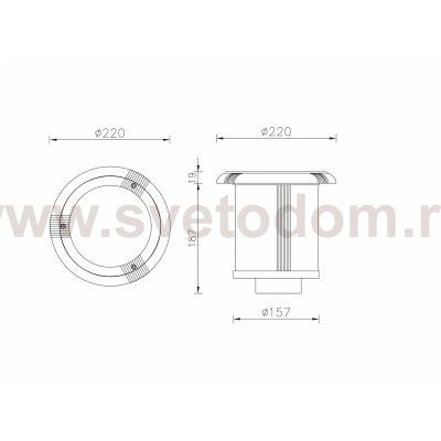 Светильник встраиваемый Oasis Light 12612 W