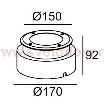 Светильник встраиваемый Oasis Light 12682