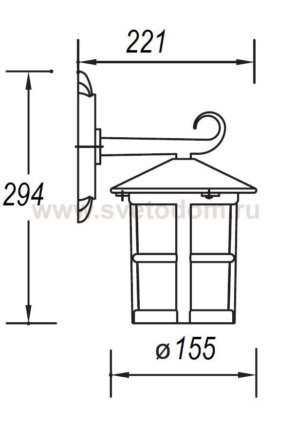 Светильник настенный Oasis Light 15802 Gb