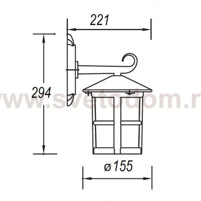 Светильник настенный Oasis Light 15802 Gb