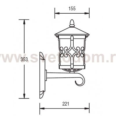 Светильник настенный Oasis Light 15851 Gb