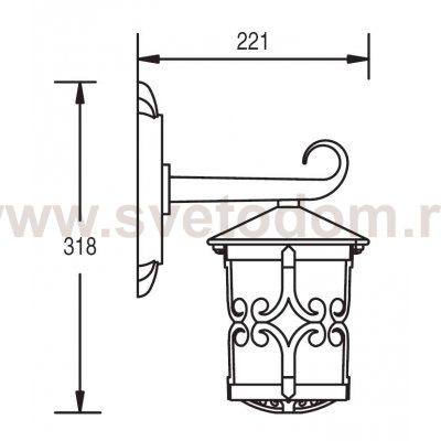 Светильник настенный Oasis Light 15852 Gb