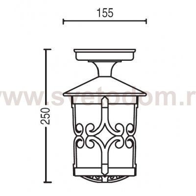 Светильник потолочный Oasis Light 15855А Gb