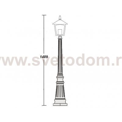 Светильник столб уличный 1 фонарь Oasis Light 15911 Gb