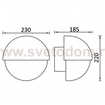 Светильник настенный Oasis Light 1842
