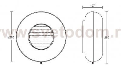 Светильник настенно-потолочный Oasis Light 3331