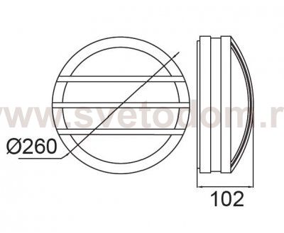 Светильник настенно-потолочный Oasis Light 3361