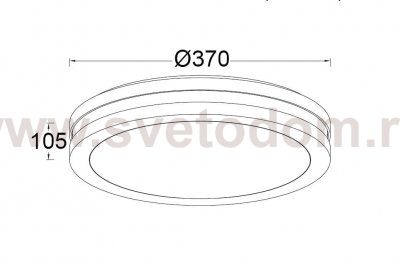 Светильник потолочный Oasis Light 3372