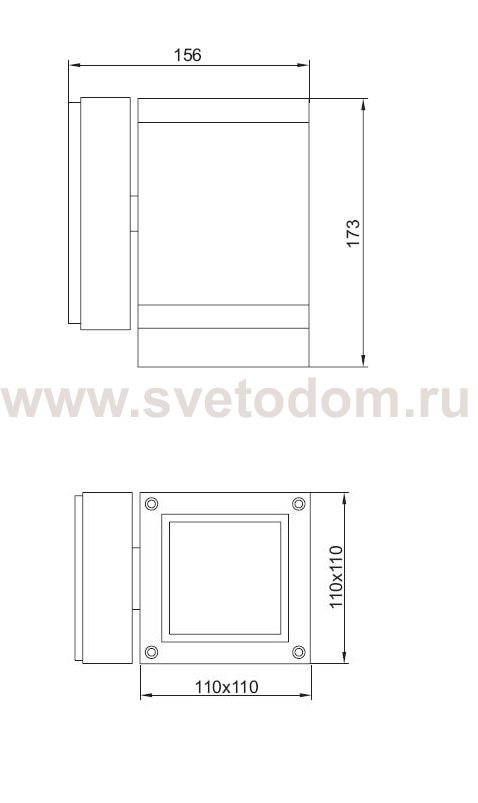 Светильник настенный 1 луч Oasis Light 6055 Bl