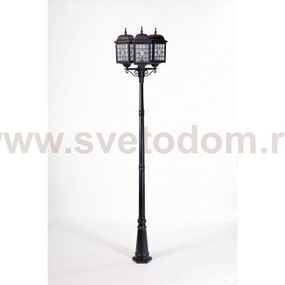 Светильник столб уличный 3 фонаря Oasis Light 64810LB 18 Bl