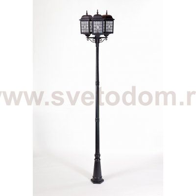 Светильник столб уличный 3 фонаря Oasis Light 64810LB 21 Bl