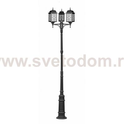 Светильник столб уличный 1 фонарь Oasis Light 64810LB/E7 Bl