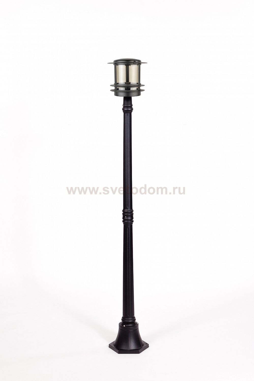 Светильник столб уличный 1 фонарь Oasis Light 68308 Bl smoke