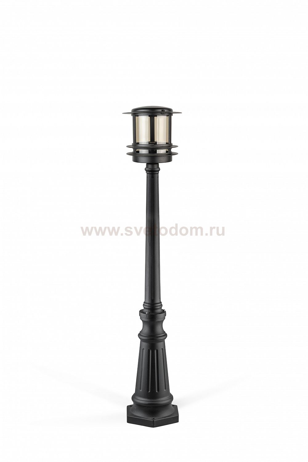 Светильник столб уличный 1 фонарь Oasis Light 68311 Bl smoke
