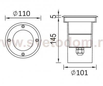 Светильник встраиваемый Oasis Light 73202A