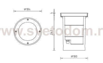 Светильник встраиваемый Oasis Light 73204A