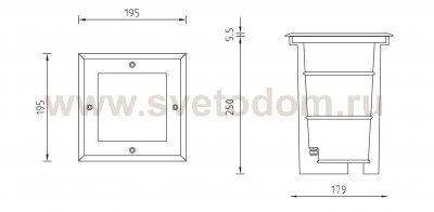 Светильник встраиваемый Oasis Light 73214B