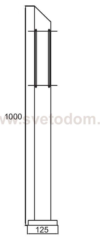 Светильник столб уличный Oasis Light 75888-1100